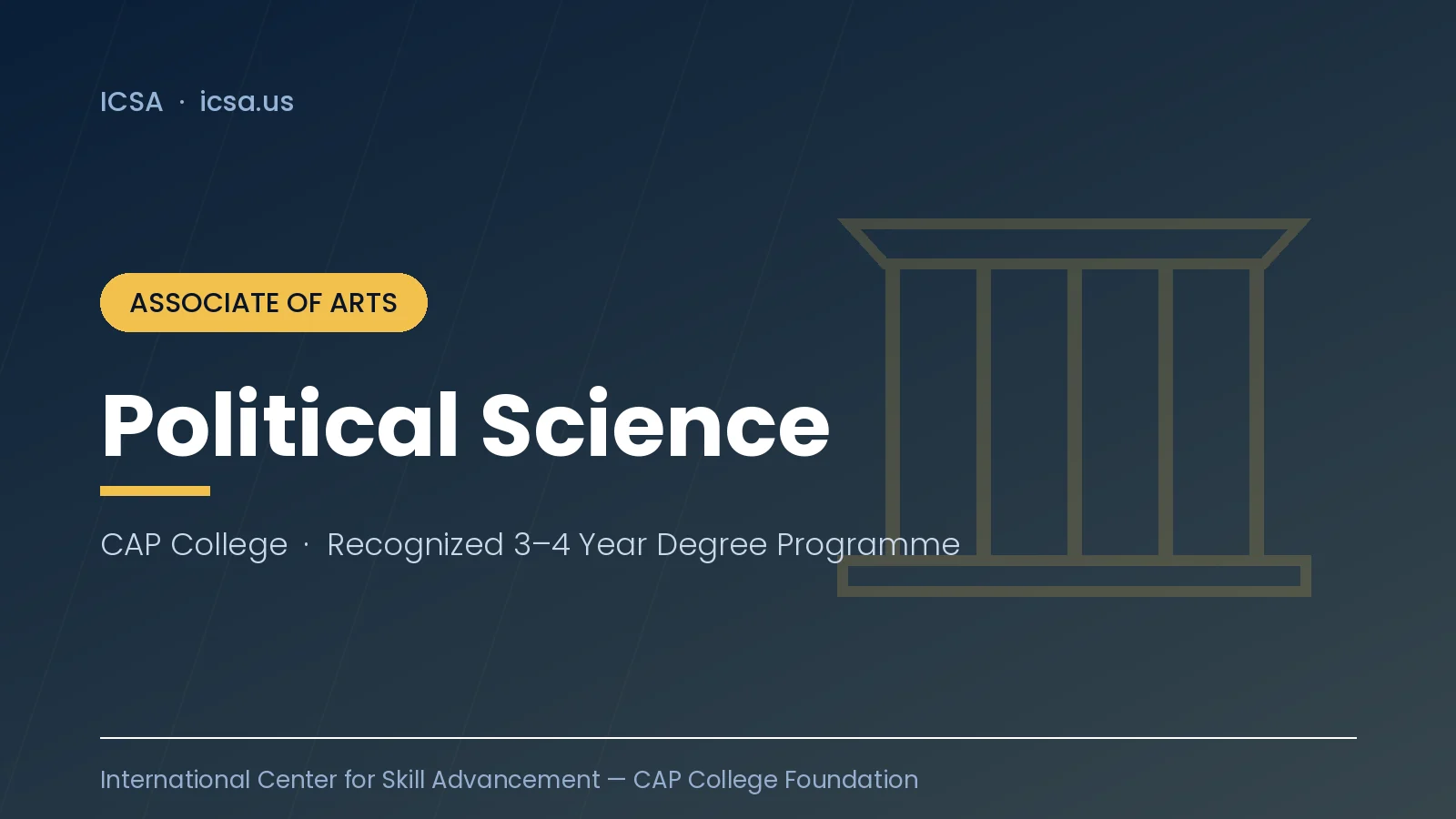 ICSA CAP College graduation