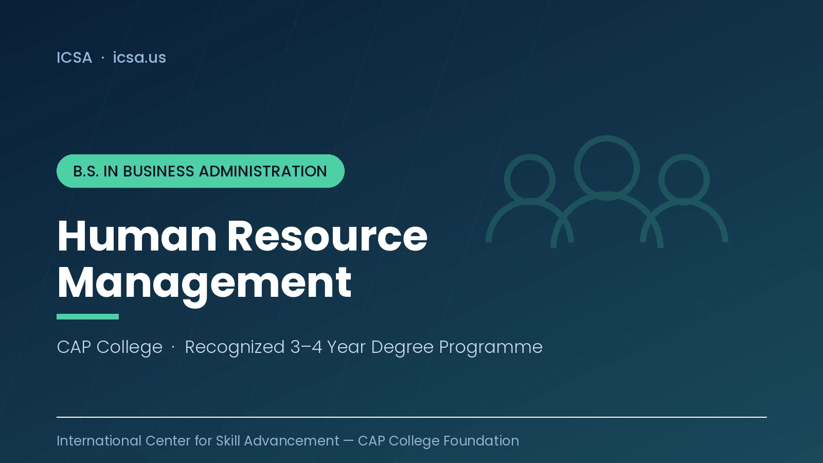 ICSA CAP College graduation